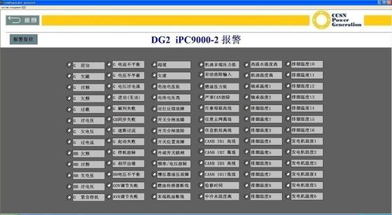Piattaforma di osservazione e controllo del sistema di monitoraggio del set di generatori