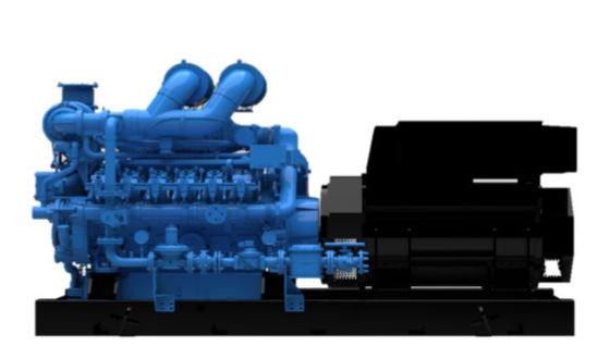 Generatore di gas naturale da 700 kW SP700NGB/S Confezionato con motore a gas ad alta efficienza Silenziatore industriale con capacità di silenziamento